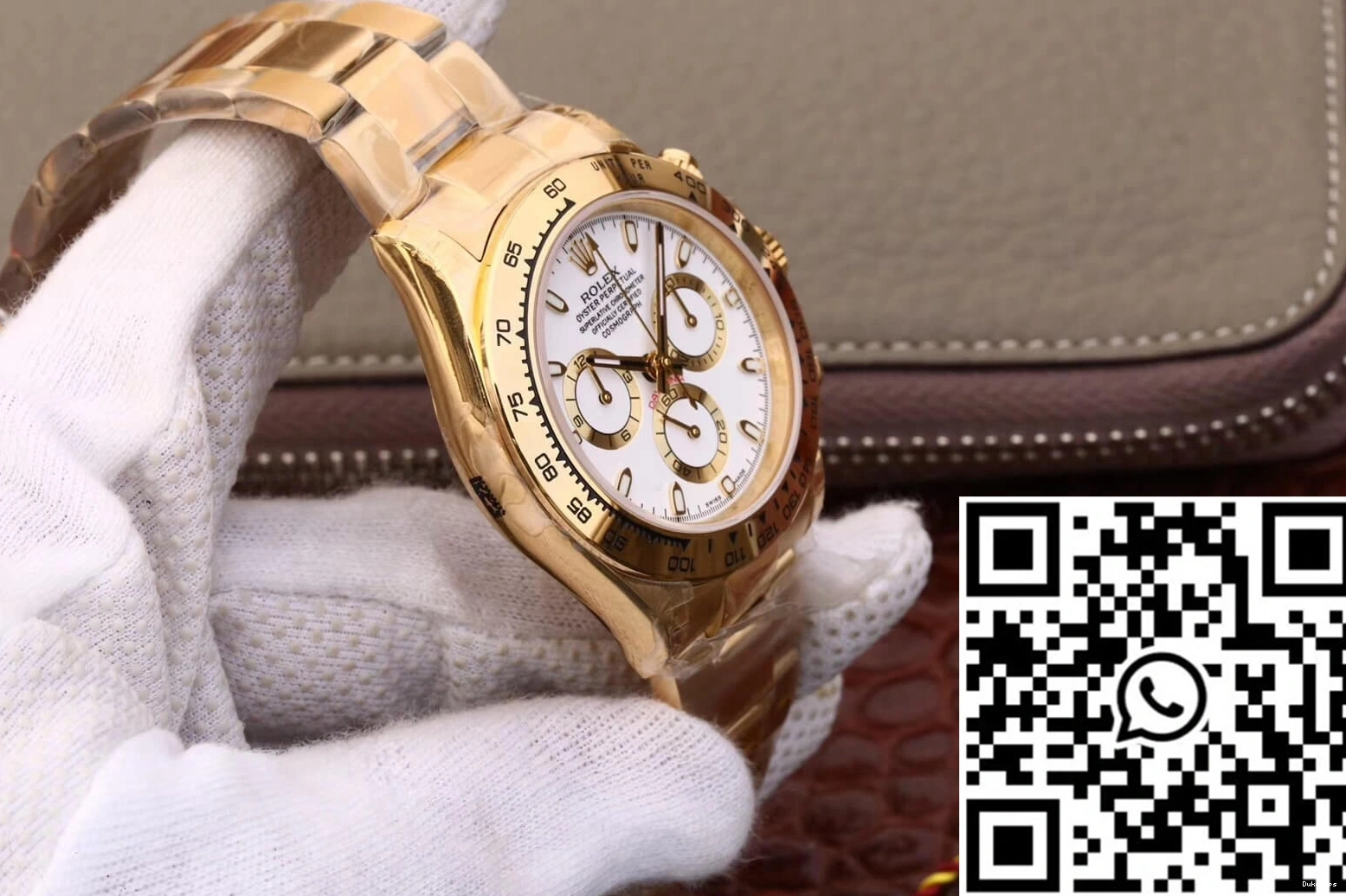 Gold M116508-0001 Rolex Factory Dial Cosmograph White Yellow JH Daytona 0131